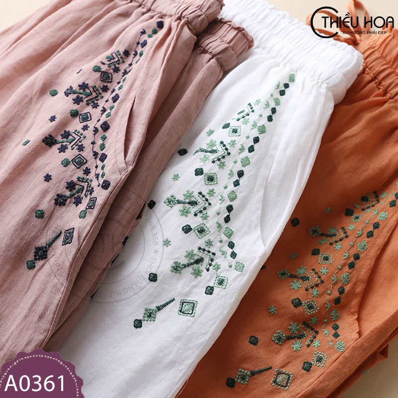 Váy dài cho nữ trung niên, dáng suông dài, hoạ tiết bắt mắt, vải cotton cáo cấp, trang nhã Thiều Hoa A0361