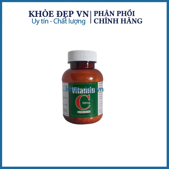 Viên uống vitamin C bổ sung vitamin C , hỗ trợ tăng cường sức đề kháng – Lọ 1000 viên