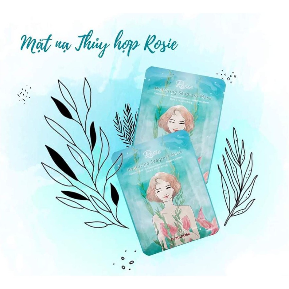 Mặt nạ giấy Seoul Rose Rosie Hydrating Seagrass Mask 25g