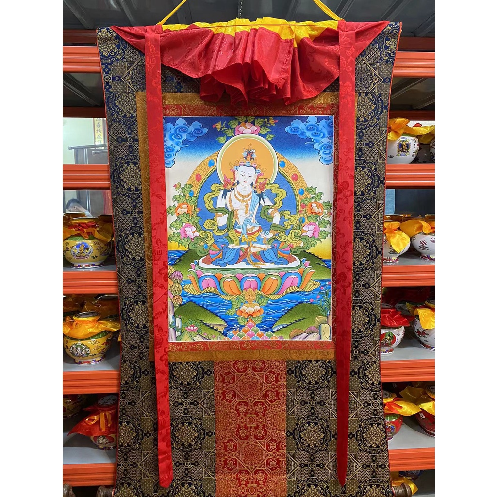 [PBMC] Thangka vẽ tay vải Nepal cao cấp 1m3