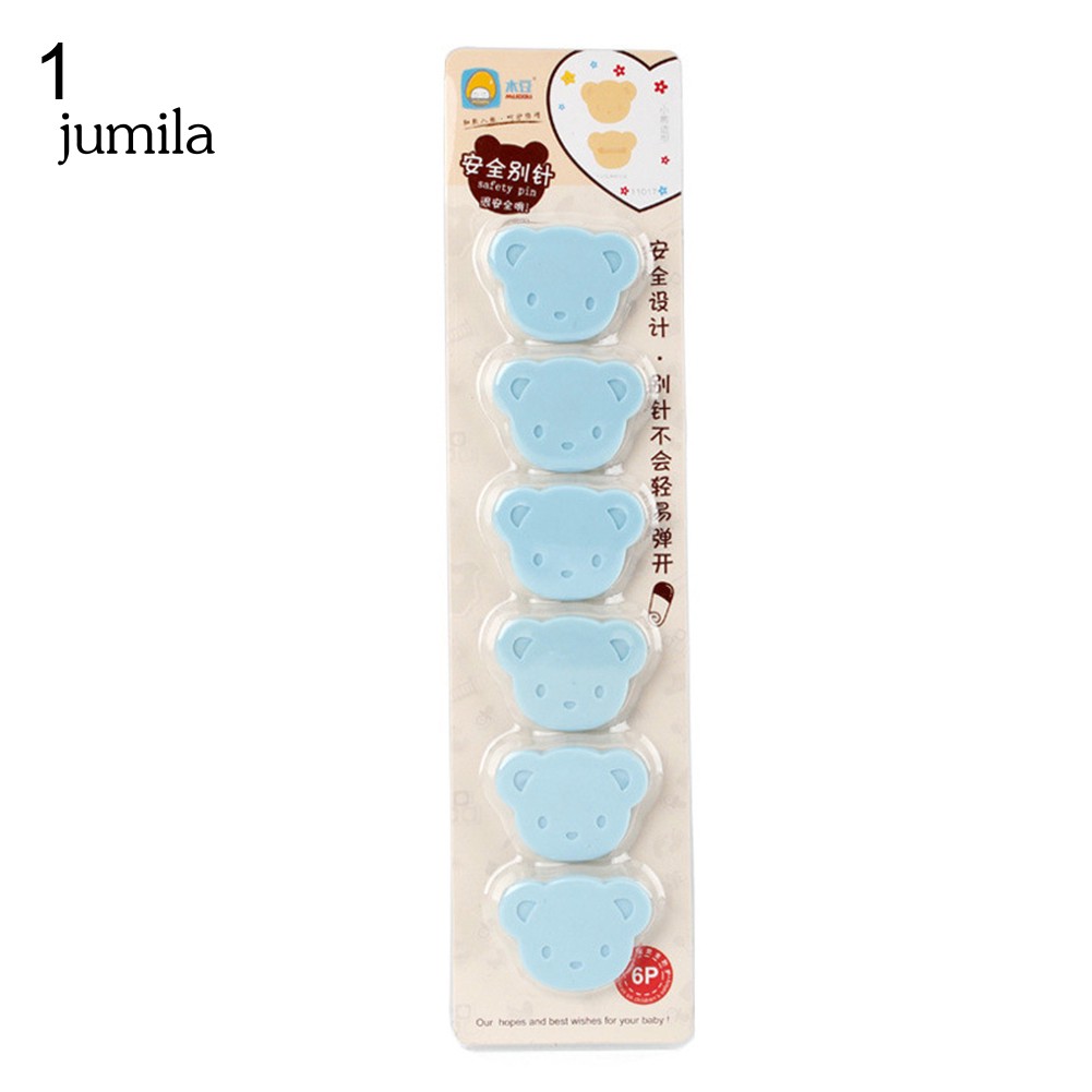 Set 6 Kẹp Giữ Khăn Em Bé
