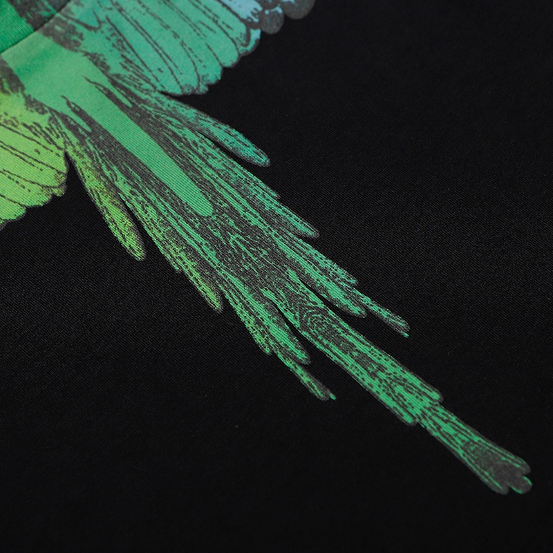 Áo Thun Cotton Plus Size In Hình Đôi Cánh Màu Sắc Cổ Điển Dành Cho Nam Và Nữ