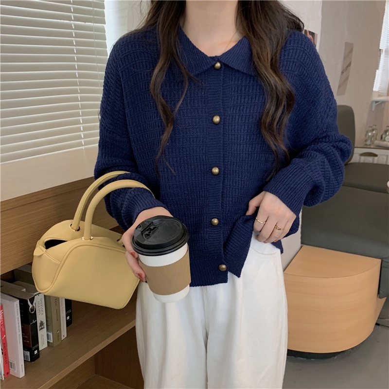 Áo Khoác Cardigan Màu Sắc Đơn Giản Thời Trang Cho Nữ