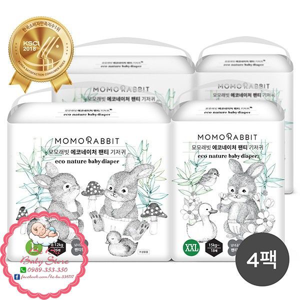 [HÀ NỘI] Bỉm Quần MOMO RABBIT ĐÊM Nội Địa Hàn Đủ Size L28/XL22/XXL18