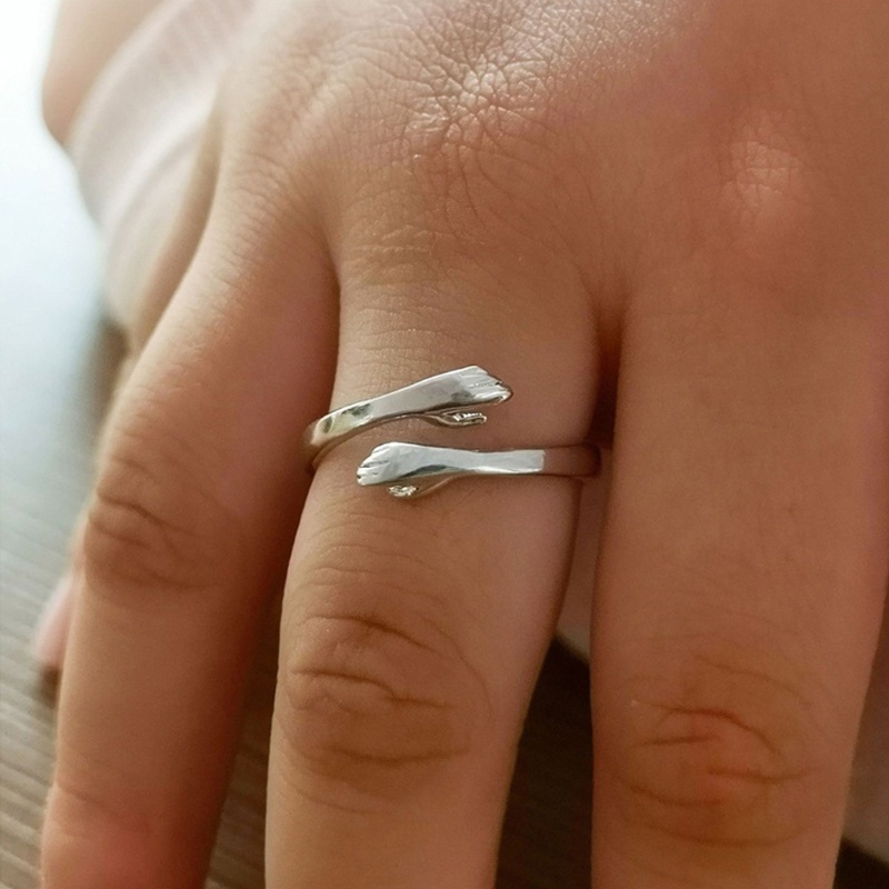 Nhẫn Đeo Tay Hai Lớp Phong Cách Hip Hop Punk Gothic Thời Trang Cho Nữ