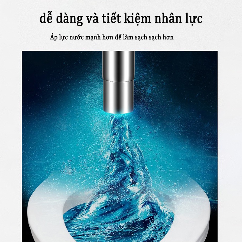 Tay cầm xịt vệ sinh GUANCHUANG Bidet 304 bằng thép không gỉ thiết kế cầm tay