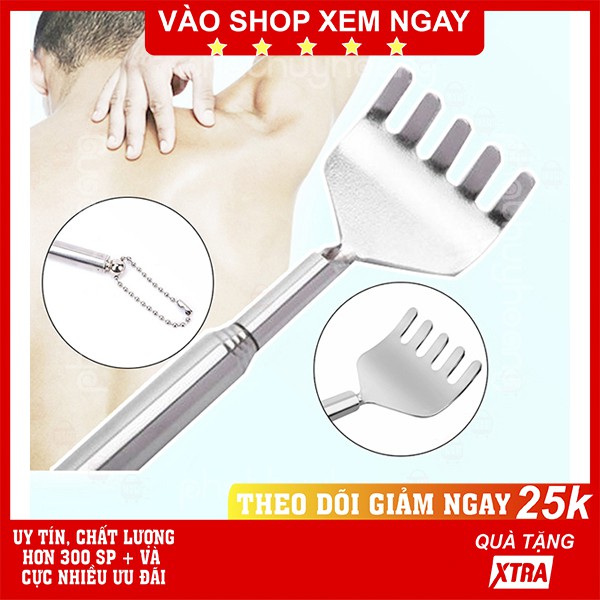 Sỉ cây gãi lưng Inox ✅ FREESHIP 🚛 Có video thật 🎥 Sỉ cây gãi lưng Inox kéo dài nhỏ gọn ✓Hàng mẫu 2 - Phát Huy Hoàng