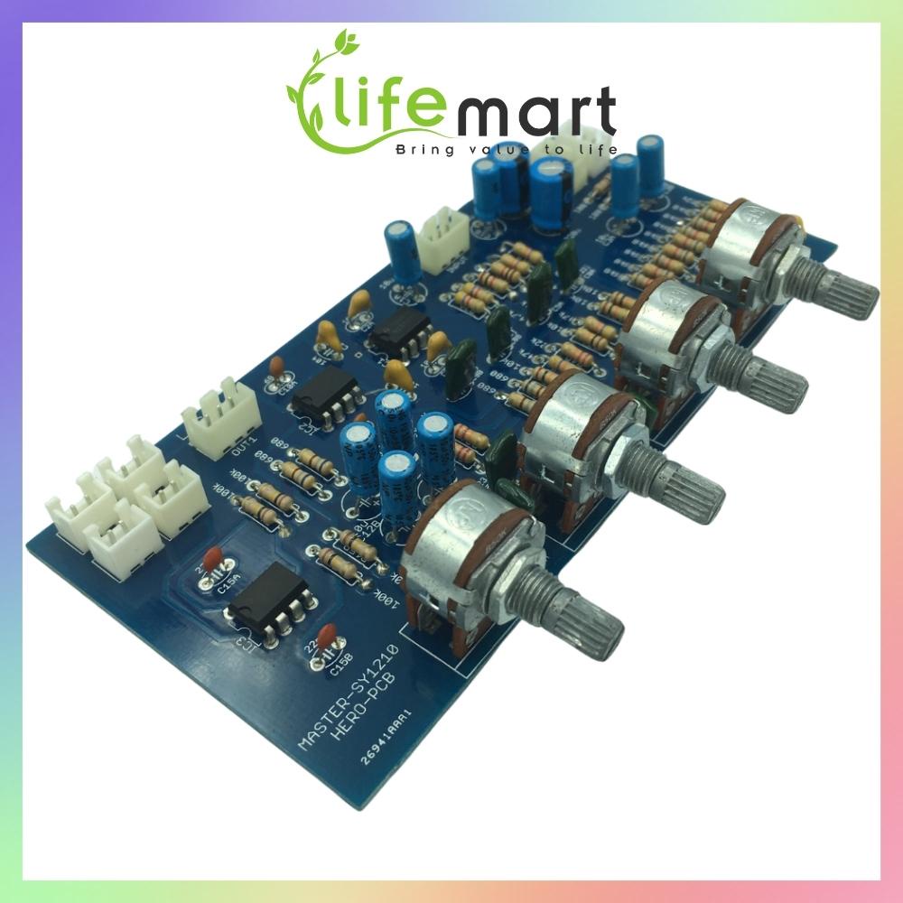 Mạch mạch master V2 chỉnh âm sắc bass treble pre amply, IC NE5532, có cổng ngõ ra âm thanh BTL, LIFEMART A30