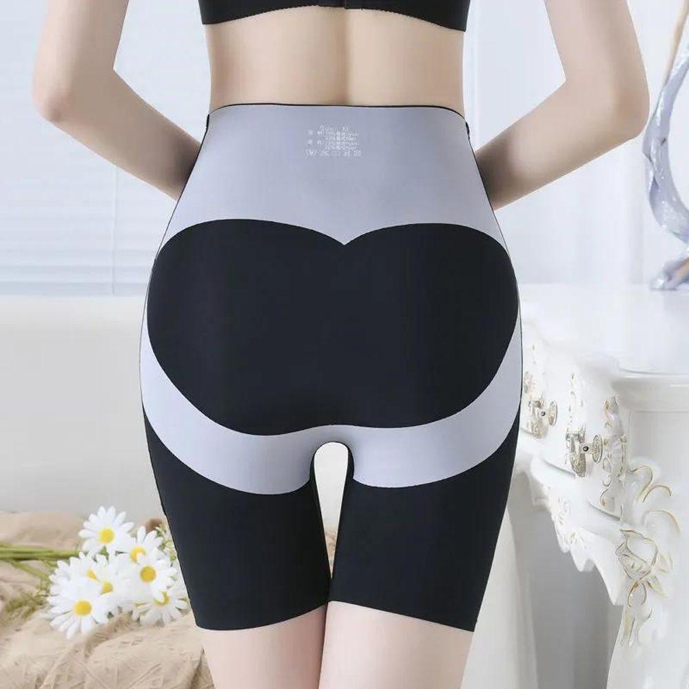 OCEANMAP Quần Lót Lụa Lạnh Lưng Cao Ôm Dáng Phối Màu Quyến Rũ Cho Nữ