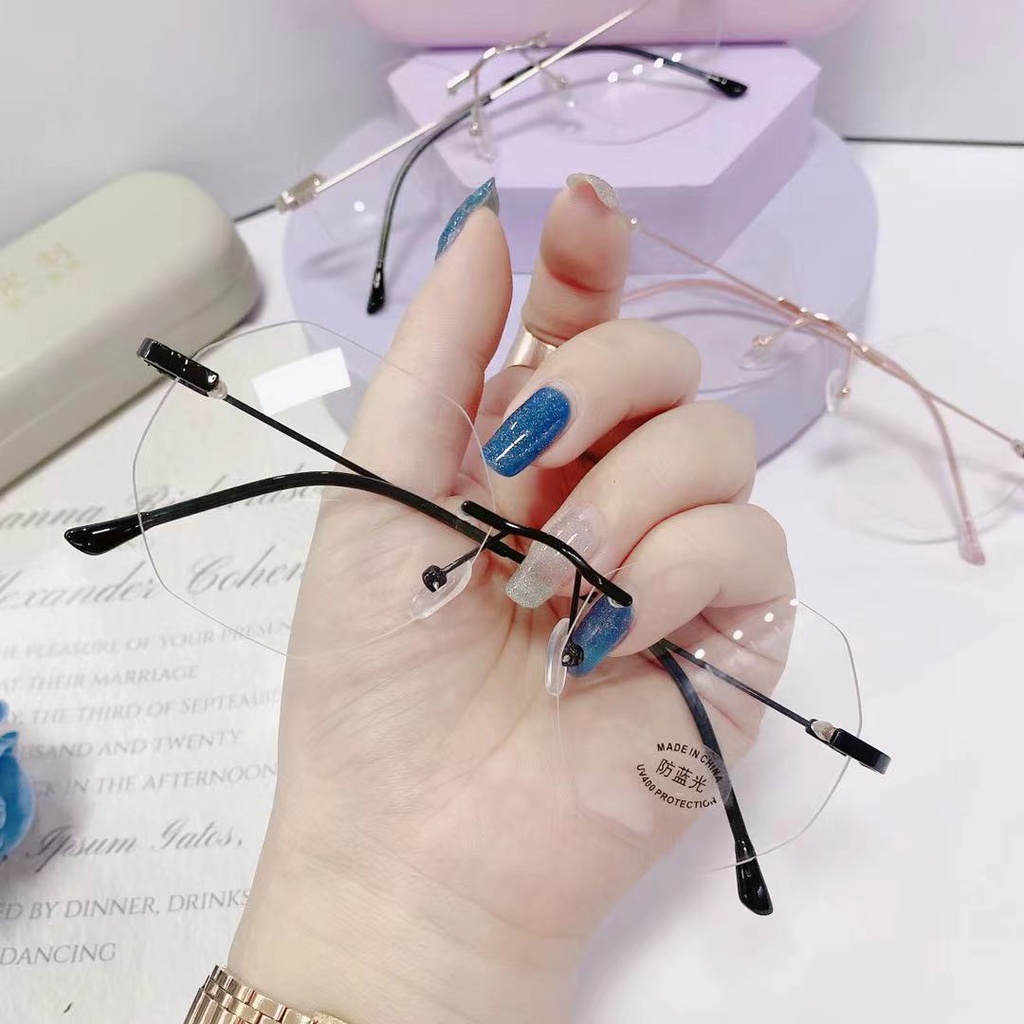 【0-500°】【Hàng Có Sẵn】 Gọng Kính Chống Bức Xạ Ánh Sáng Xanh Dành Cho Nam Và Nữ