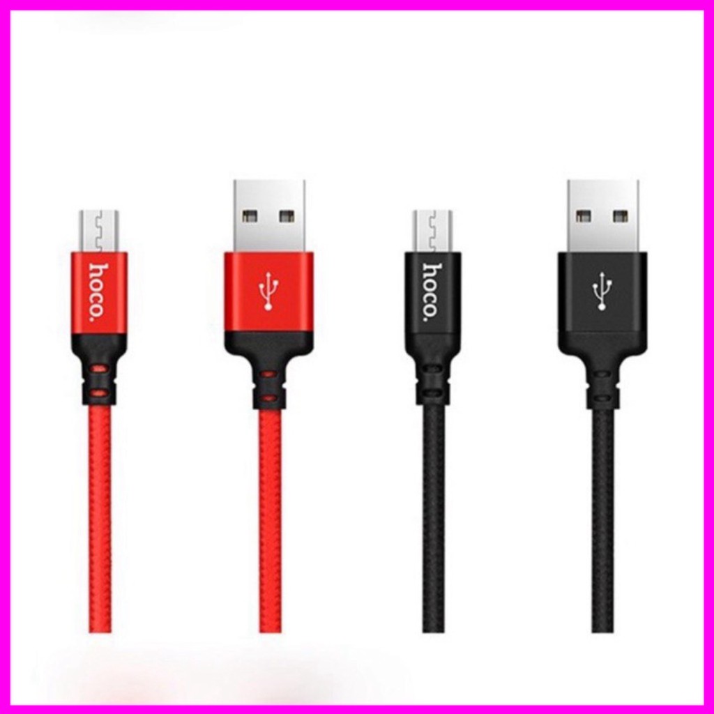 Cáp Sạc Nhanh Hoco X14 Chân Micro-USB (Chính Hãng) Dài 1 Mét, 2 Mét Cho androi