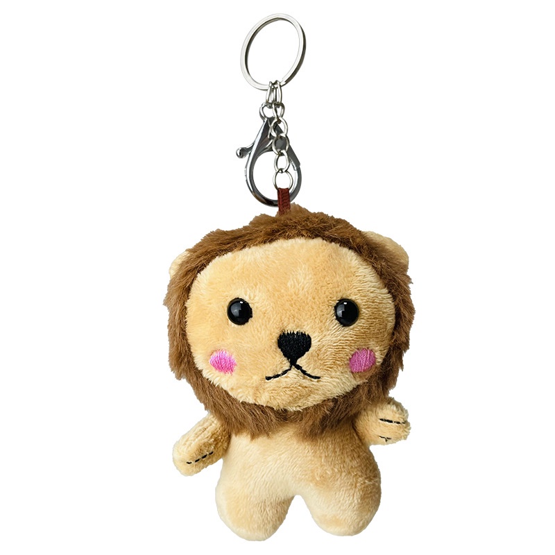 Hoạt Hình Móc Khóa Sư Tử Nhồi Bông Đáng Yêu