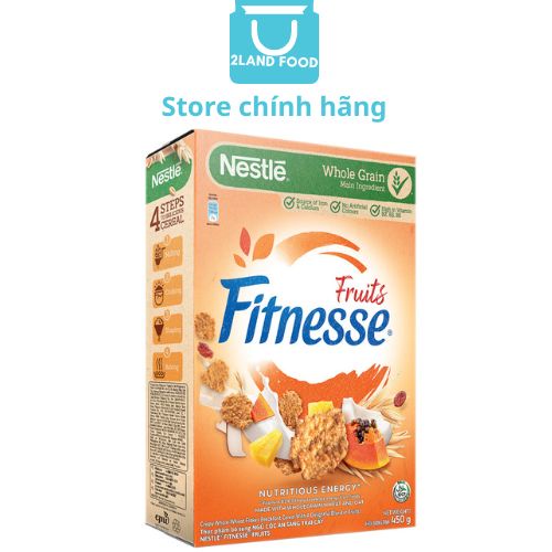 Ngũ Cốc Ăn Sáng Trái Cây Và Yến Mạch Fitnesse Fruits (Hộp 450g)