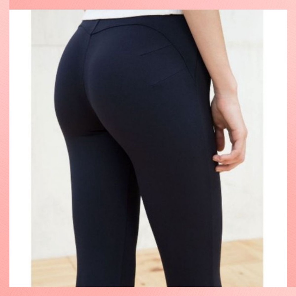 Quần legging nữ nâng mông định hình chống tia UV, dài, ngố chất thun cotton co giãn 4 chiều siêu đẹp