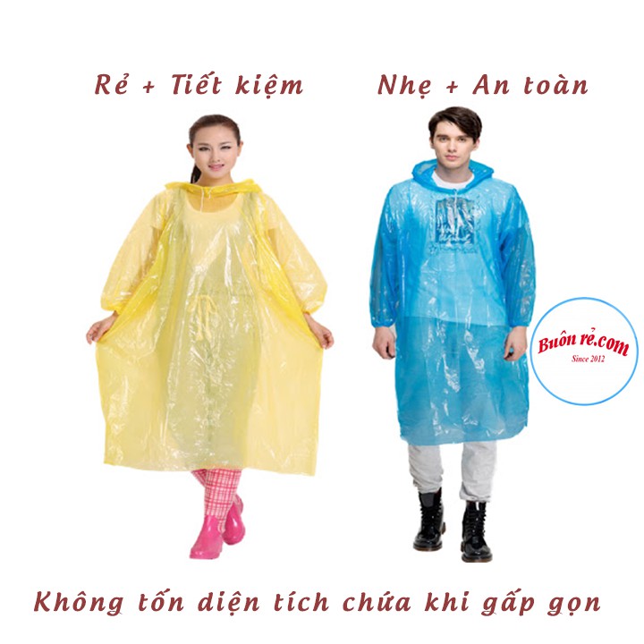 Áo mưa giấy chống nước tốt siêu bền nhỏ gọn tiện dụng 01272_Buonrecom