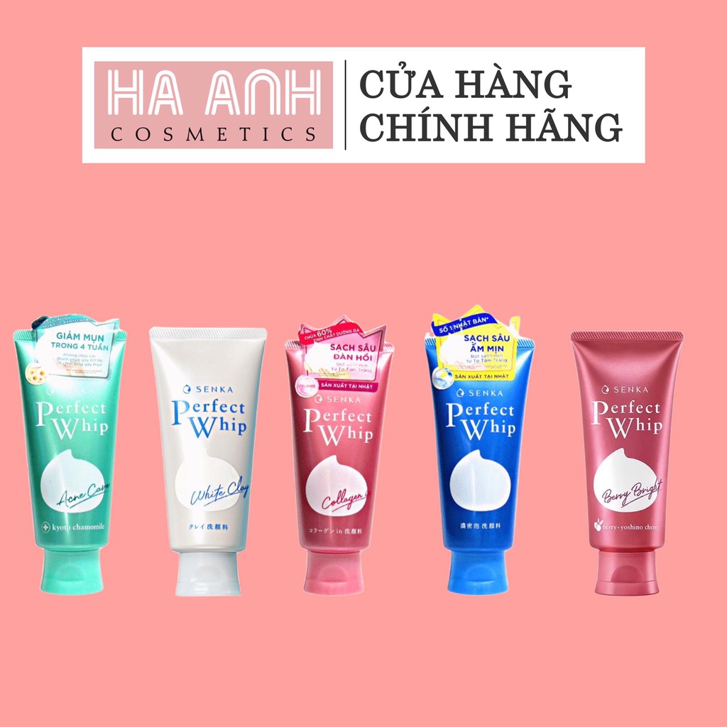 Sữa rửa mặt tạo bọt Senka Perfect Whip