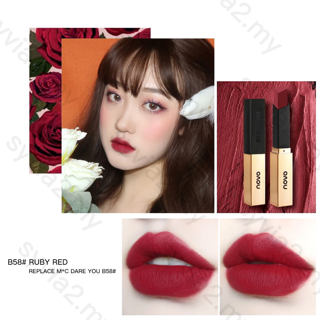 Son thỏi NOVO dưỡng ẩm lâu trôi vỏ màu vàng | BigBuy360 - bigbuy360.vn