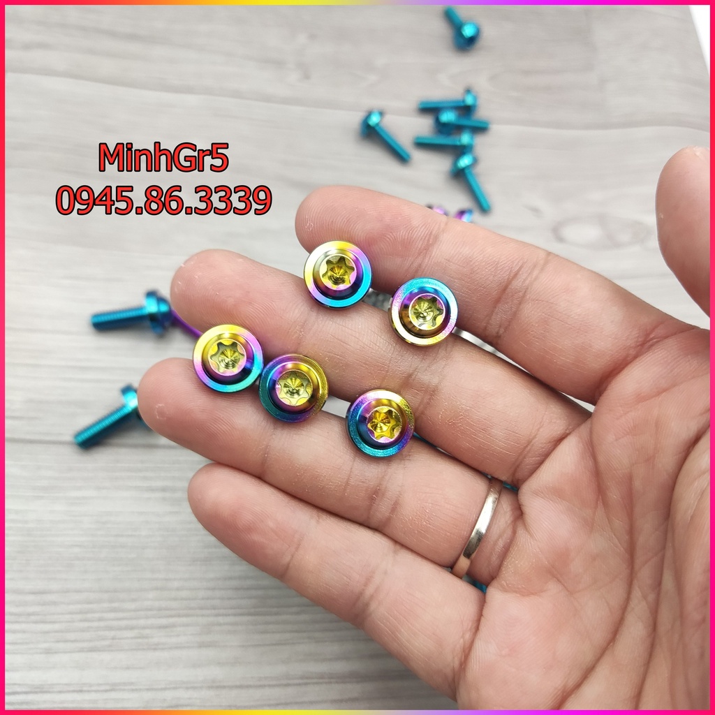 ỐC TITAN GR5 5Li15 5li gắn dàn áo xe honda