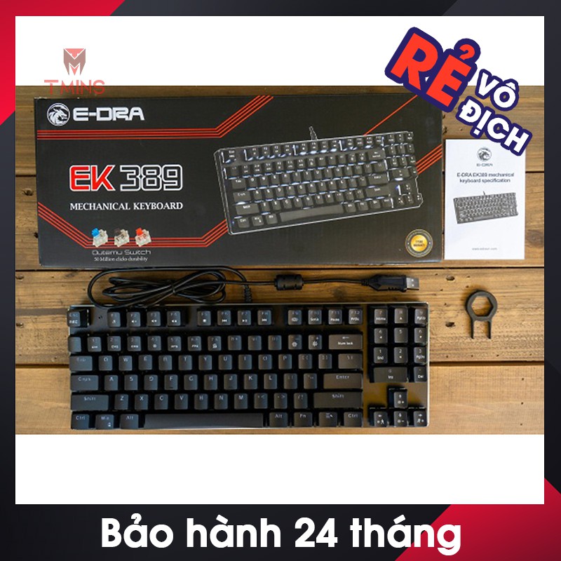 Bàn phím cơ E-Dra EK389  - Bảo hành 24 tháng