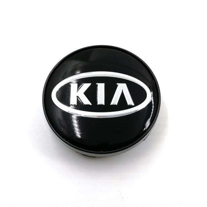 1 chiếc Logo chụp mâm, ốp lazang bánh xe ô tô Kia đường kính ngoài 58mm, Nhựa ABS - HÀNG CÓ SẴN