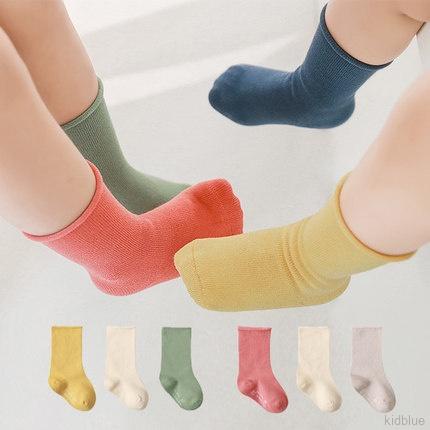 Đôi vớ thoáng khí kiểu trơn nhiều màu sắc thời trang xuân thu cho bé