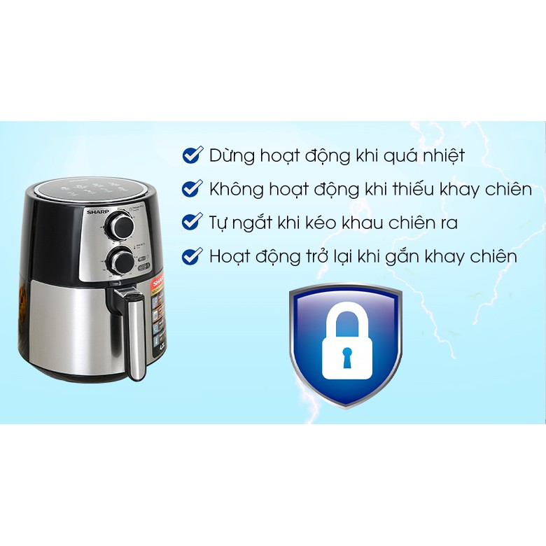 Nồi chiên không dầu Sharp KF-AF42 - Hàng chính hãng