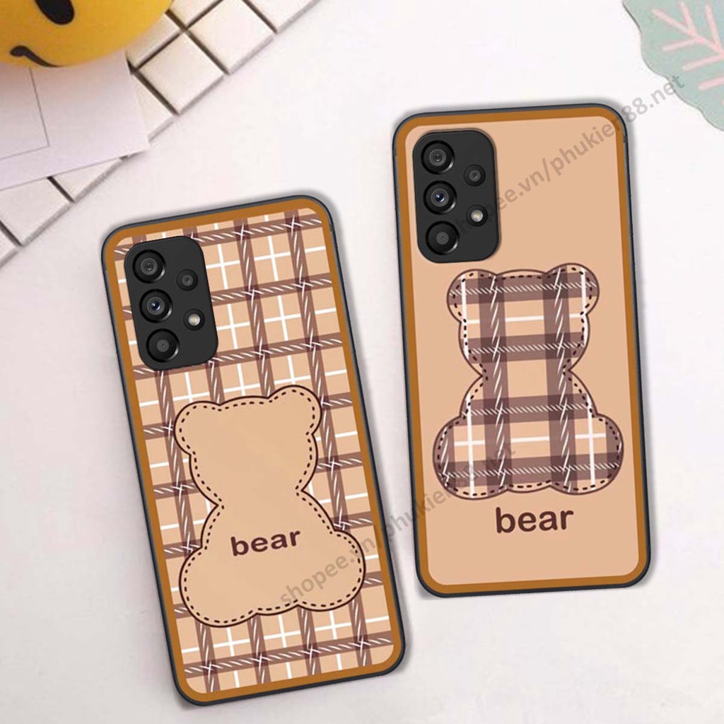 Ốp lưng Samsung A13 / A23 / A33 ốp điện thoại LineBear, bé tóc xù, hoa siêu đẹp