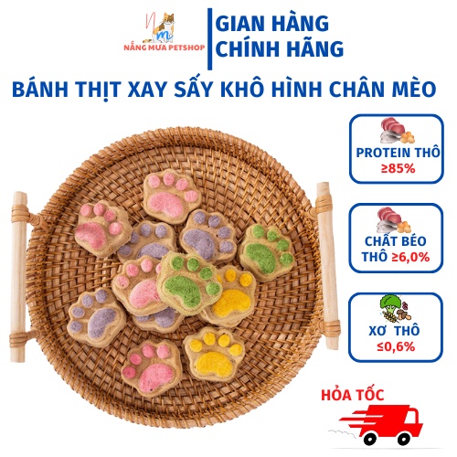 Bánh thịt xay cho chó mèo, bánh thưởng cho mèo, bánh cho mèo