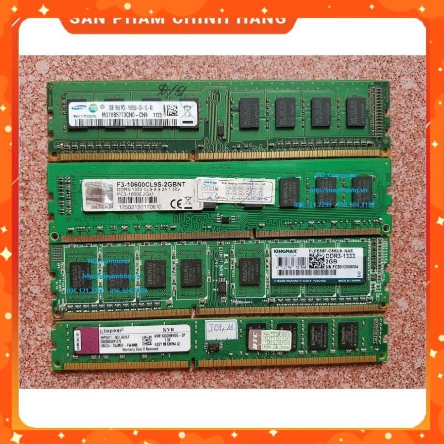 RAM Máy Tính DDR3 - 2GB - bus 1600MHz-1333mhz