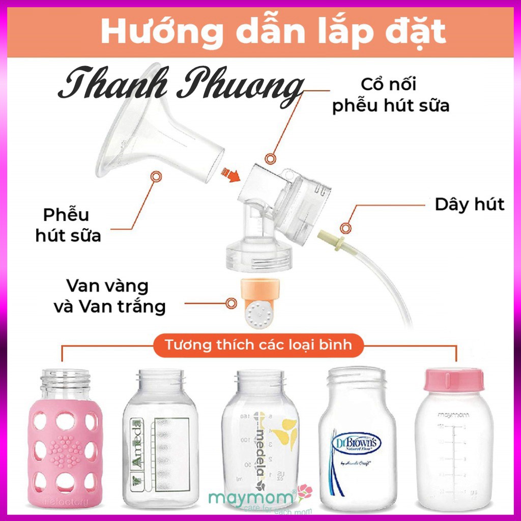 { SALE221 } Dây nối hơi Máy Hút Sữa Tương Thích Máy Medela Pump Sản Xuất bởi Maymom ( Hàng HoT )