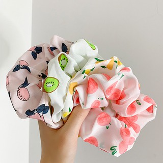 Dây Buộc Tóc Scrunchies- Cột Tóc Vải Scrunchies ( Quả Kiwi)
