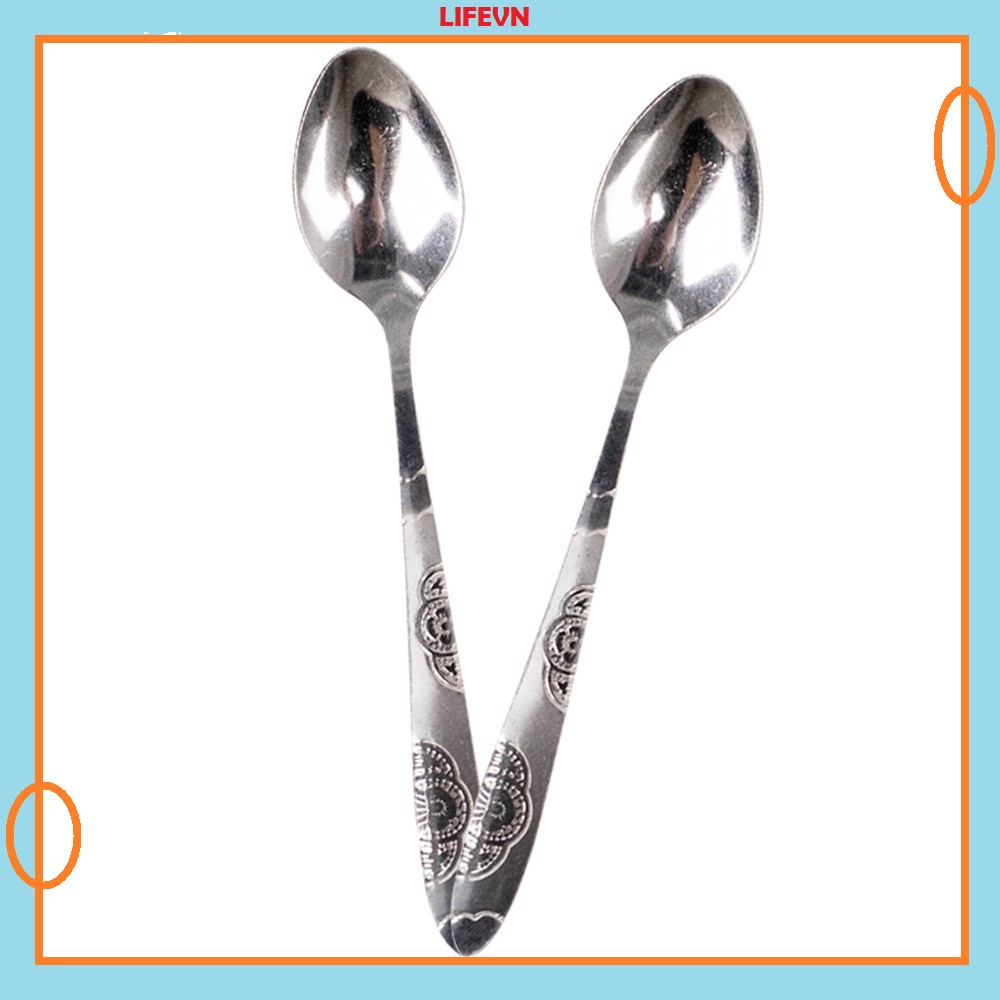 MUỖNG CÀ PHÊ INOX, THÌA Cà phê inox THÌA INOX CAFE THIẾT KẾ HOA CÚC HÀNG DÀY ĐẸP