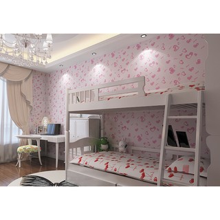 GIẤY DÁN TƯỜNG DECAL TRÁI TIM HỒNG (có keo sẵn)