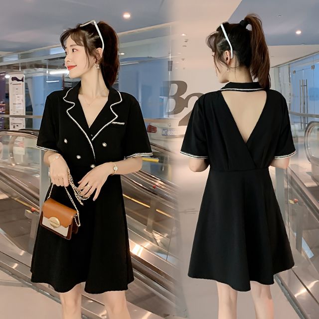 đầm vest hở lưng bigsize cao cấp
