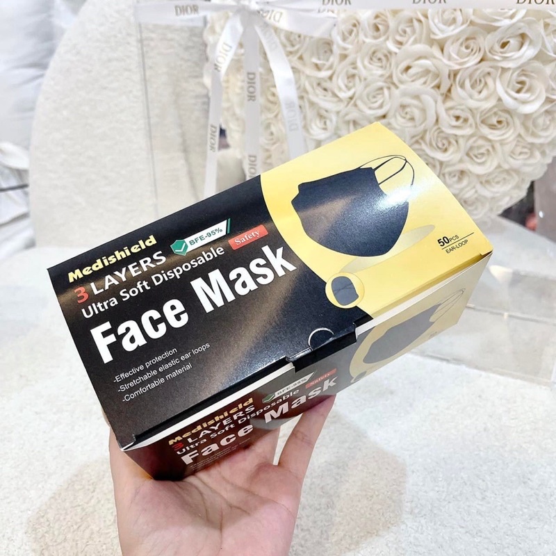 Hộp 50 khẩu trang Y Tế Thái Lan Cao Cấp - Khẩu trang y tế màu Pastel cực xinh