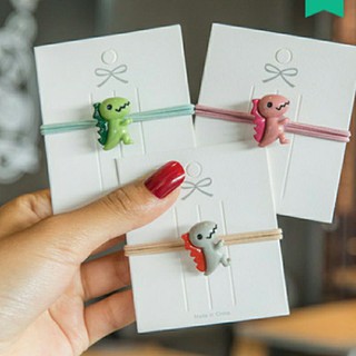 Mua 1 | dây buộc tóc khủng long dễ thương | video thật | kiss plaza