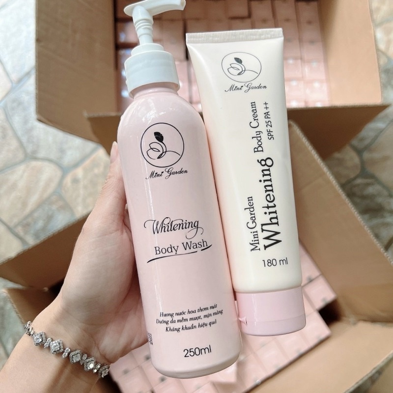 SỮA TẮM MEN BIA MINI GARDEN - MINI GARDEN WHITENING BODY WASH 250ml