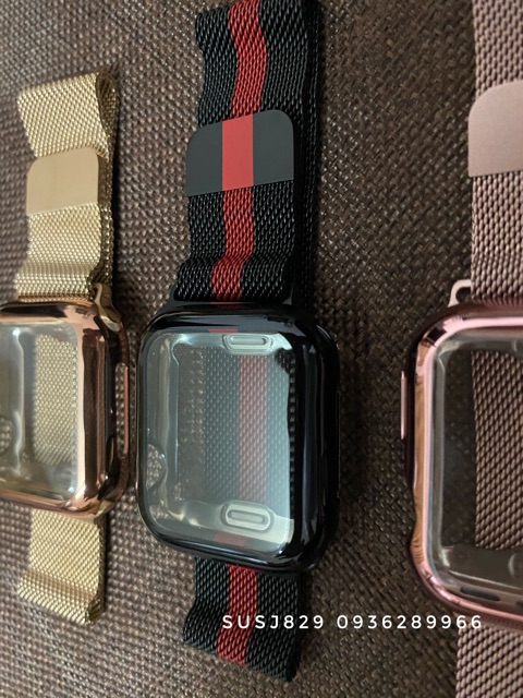 Combo bảo vệ toàn diện apple watch ( dây milan thép không gỉ loại 1+ ốp full màn viền)