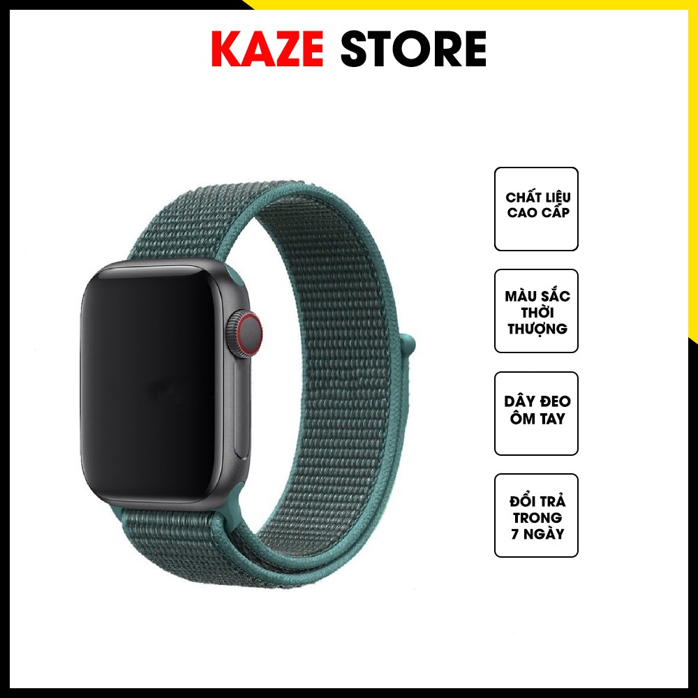 Dây đeo Apple Watch chất liệu Nylon cao cấp ôm tay, sang trọng cho Series 5/4/3/2/1-Kaze Store