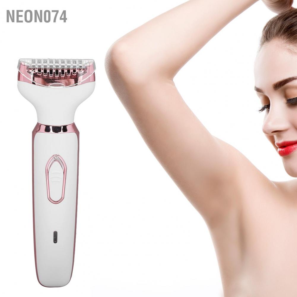 Máy cạo lông bikini, máy cạo lông đa năng body toàn thân lông vùng kín nữ -  Điện 4 Trong 1 Khô Ướt  Bằng Thép Không Gỉ Tẩy Lông Mặt Cho Nữ - Neon074