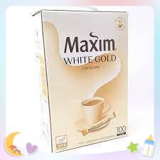 Cà Phê Hòa Tan Maxim White Gold hàn quốc (hộp 100 gói