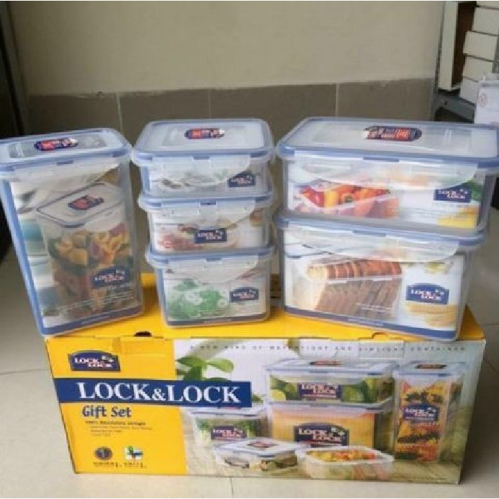 Bộ 6 hộp bảo quản thực phẩm Lock&Lock