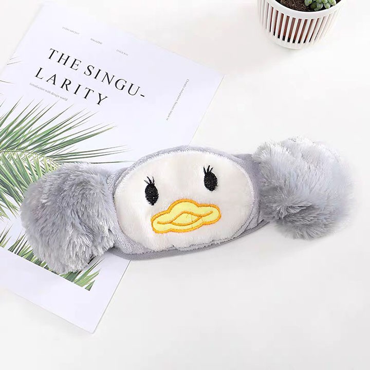 Khẩu trang kết hợp bịt tai giữ ấm mùa đông chất liệu bông