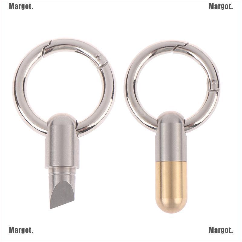 Móc Khóa Hình Viên Thuốc Bằng Thép Không Gỉ
