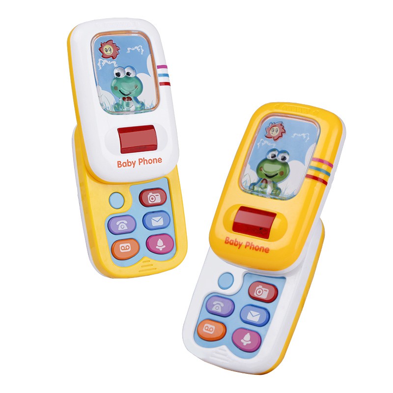 Coolplay Điện thoại đồ chơi có đèn LED và nhạc cho bé