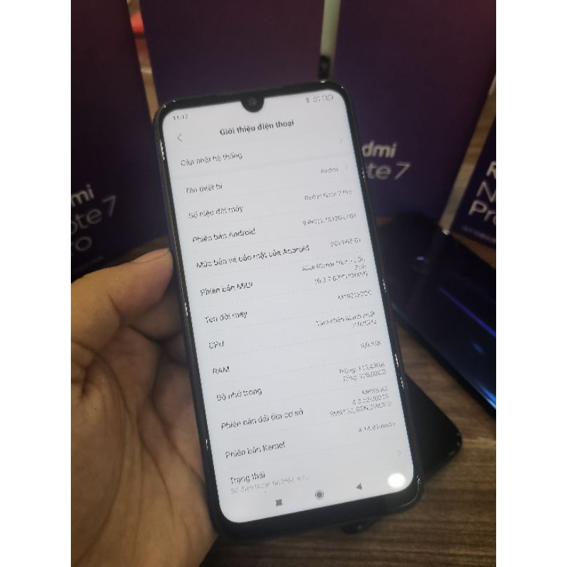Điện thoại Xiaomi Redmi Note 7 Pro ram 6G bộ nhớ 128G mới 99% full hộp+ phụ kiện full tiếng việt