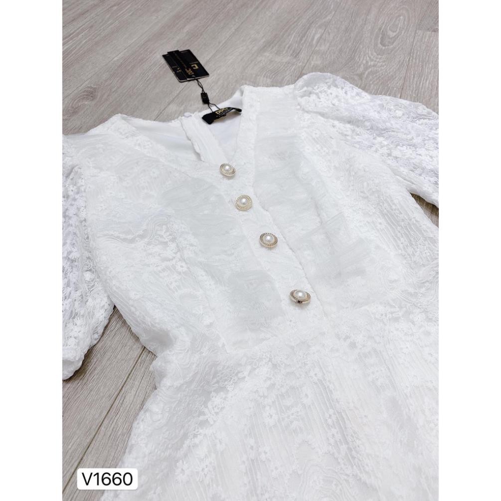 [VÁY ĐI TIỆC CƯỚI CAO CẤP] Váy ren trắng tay bồng | BigBuy360 - bigbuy360.vn