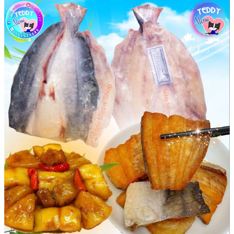 Teddy Meow - Cá Dứa Một Nắng HÀNG THIÊN NHIÊN LOẠI 1 Con 1,1 - 1,2 kg Chắc Thịt, Chất Lượng Chuẩn 2 Sọc, Siêu Ngon
