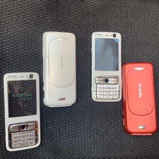 Vỏ Phím sườn Xịn nokia N73 (Trắng,Đỏ)