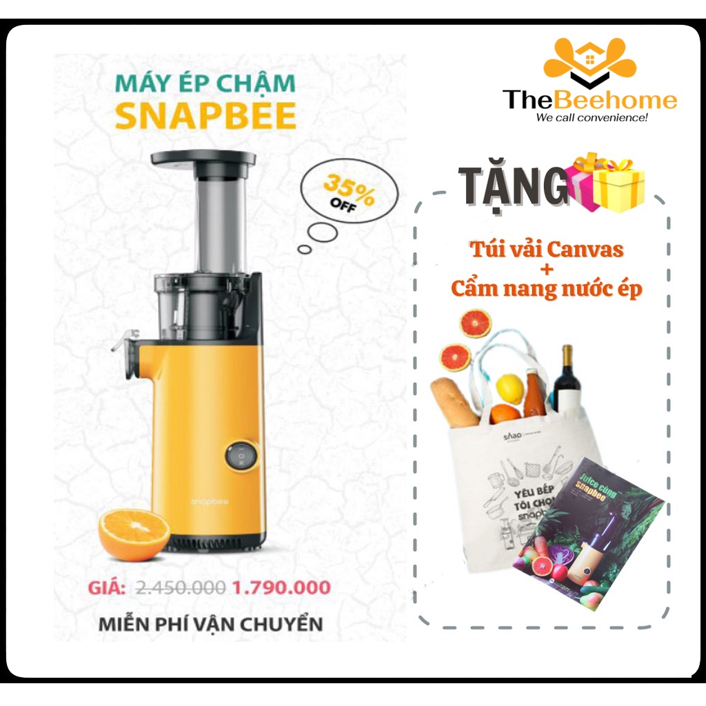 Máy ép chậm Snapbee SK-202VN - Máy ép trái cây, rau củ quả đa năng - Thiết kế nhỏ gọn, vệ sinh dễ dàng - BH 24 THÁNG